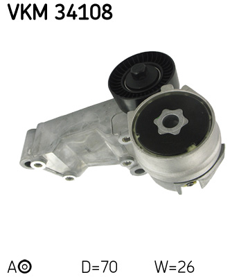 Napínacia kladka rebrovaného klinového remeňa SKF (VKM 34108)